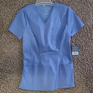 Jaanuu Scrub Top Ceil Blue Small